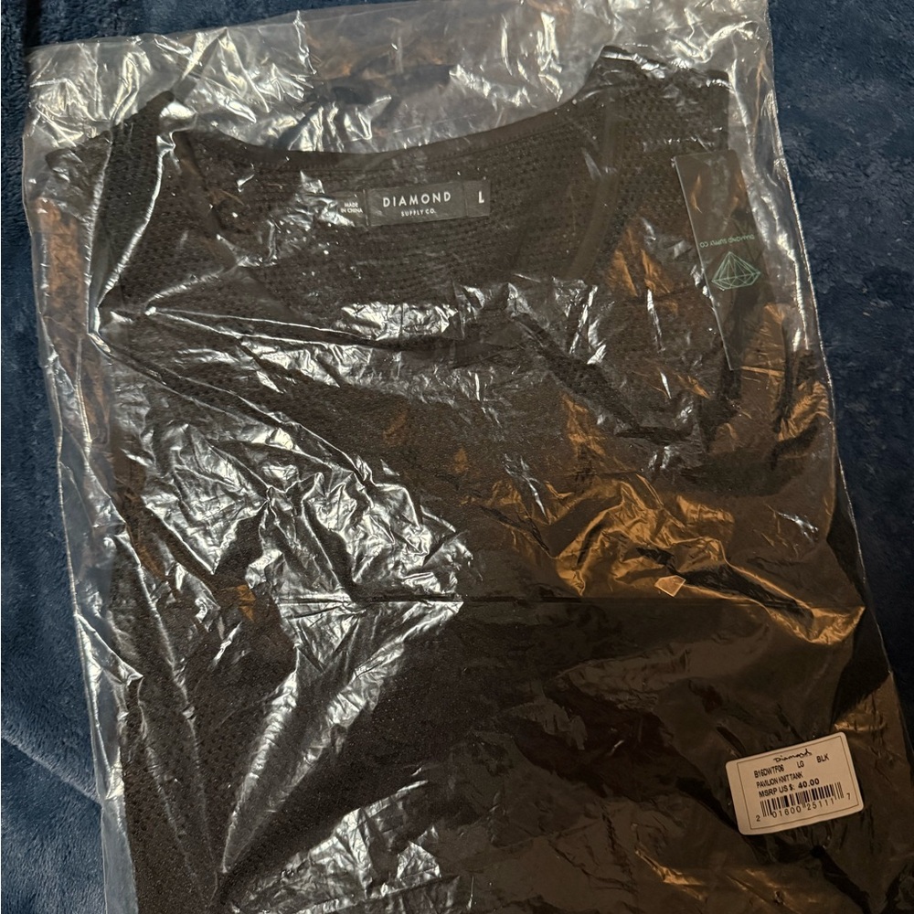 Diamond Supply Co. Black Knit Top